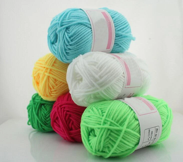 20Pcs=500g Cotton Knitting Yarn Crochet Yarn for Knitting Anti Static