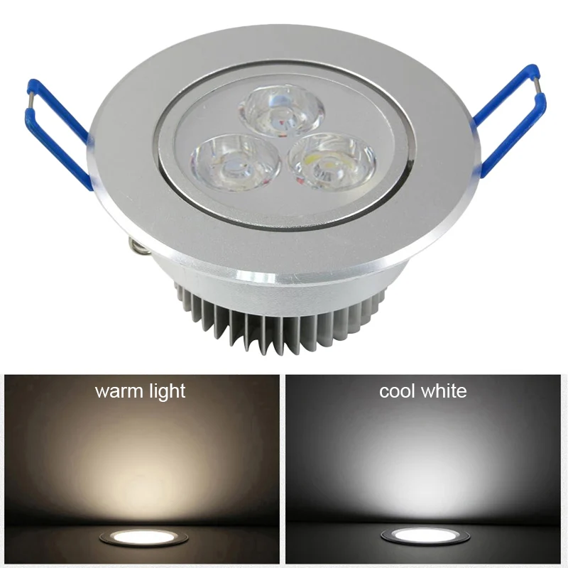 

New Hot 1 Pcs LED Light Lamp Recessed Ceiling Down Bulb 3W Replacement for Home Office Hotel