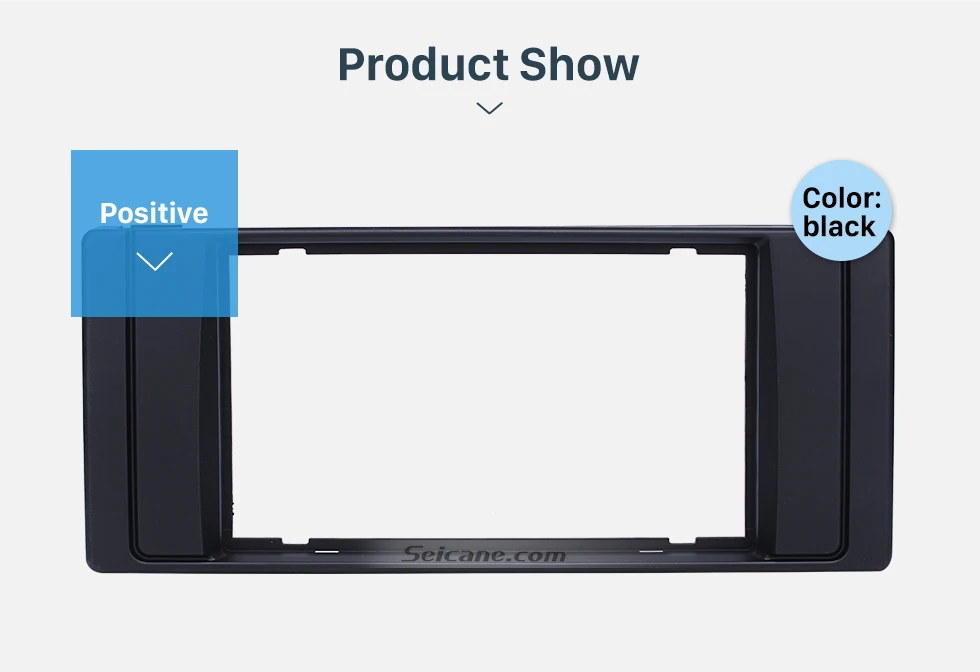 Seicane Double DIN 1995-2003 BMW5 E39 X5 E53 Car Radio Fascia DVD Player Mounting Frame Trim Installation Stereo Panel 
