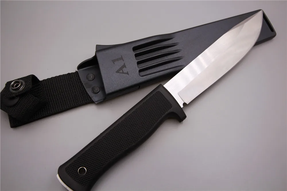 A1 Small straight knife 8Cr13 steel ABS sheath Matte surface 56HRC Outdoor survival camping knife Multi-functional utility tools