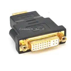 DVI Женский к HDMI Мужской конвертер адаптер Поддержка 1080 P для HDTV ПЛАЗМЫ DVD проектор