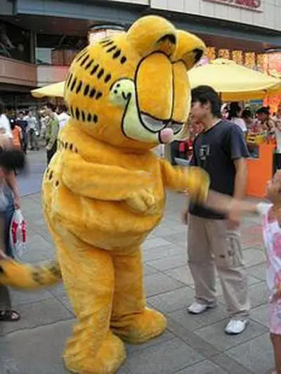Garfield Kot Kreskówka Maskotka Kostium Kostiumy Halloween Boże