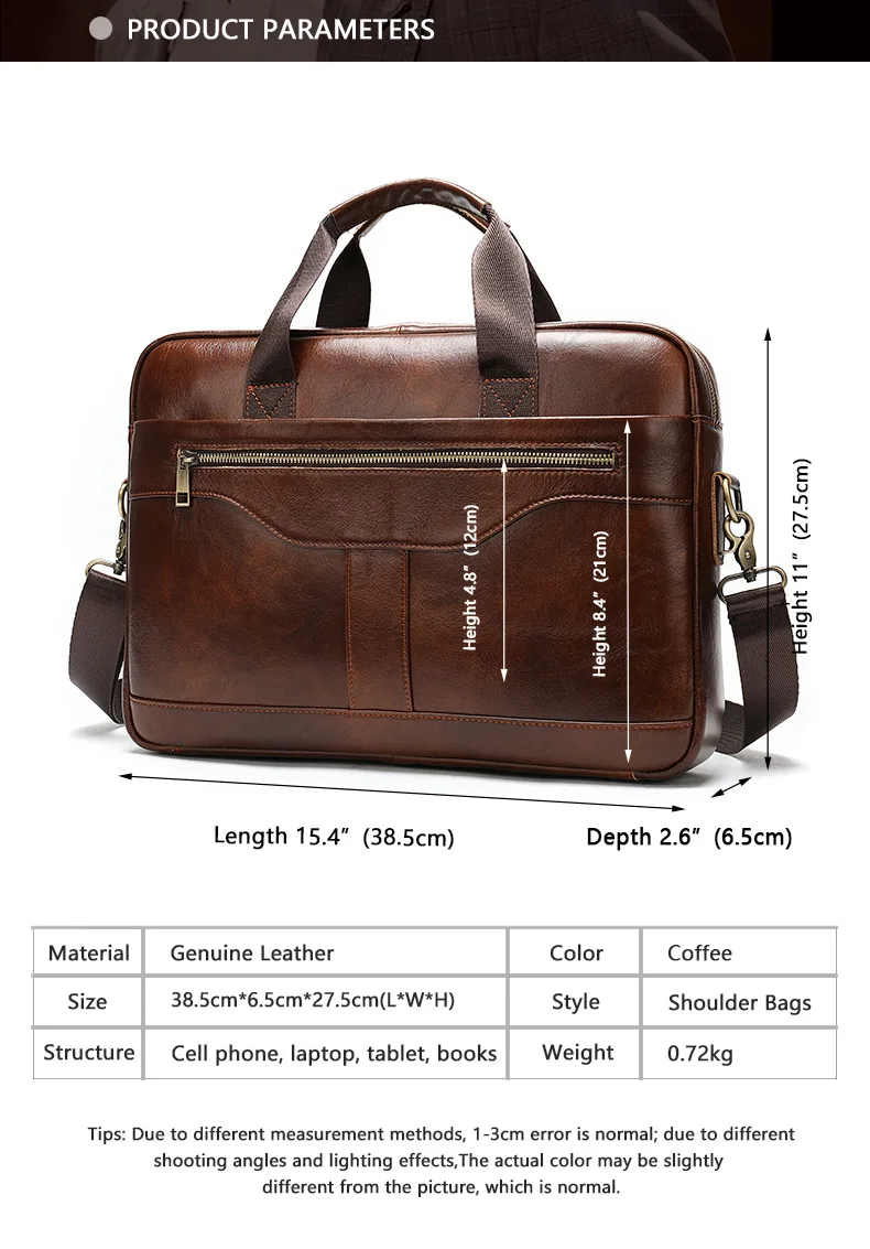 MVA New Arrivals Men`s Briefcase Quality Zipper Men`s Shoulder Bag and Genuine Leather Men Messenger Bag Men Casual Handbag