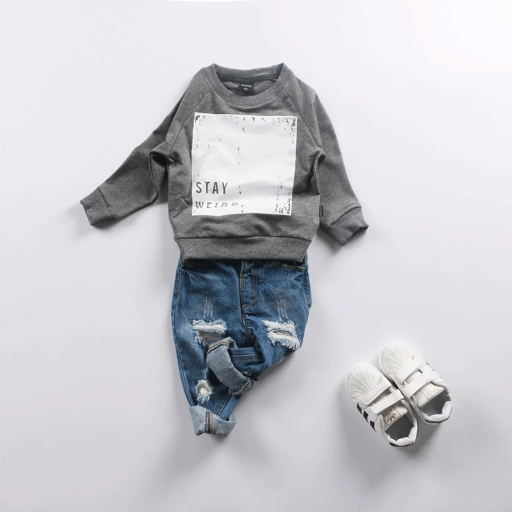 

Baby Boys Sweatshirts 2017 Cotton Long Sleeve Kids High Quality T-shirts Spring New Fashion Toddler Children Hoodies FA098