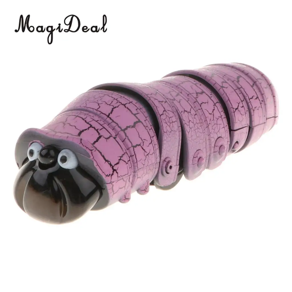 4 Inch Realistic Remote Control Caterpillar RC Bug Toy Party Prank Tricks Xmas Gift