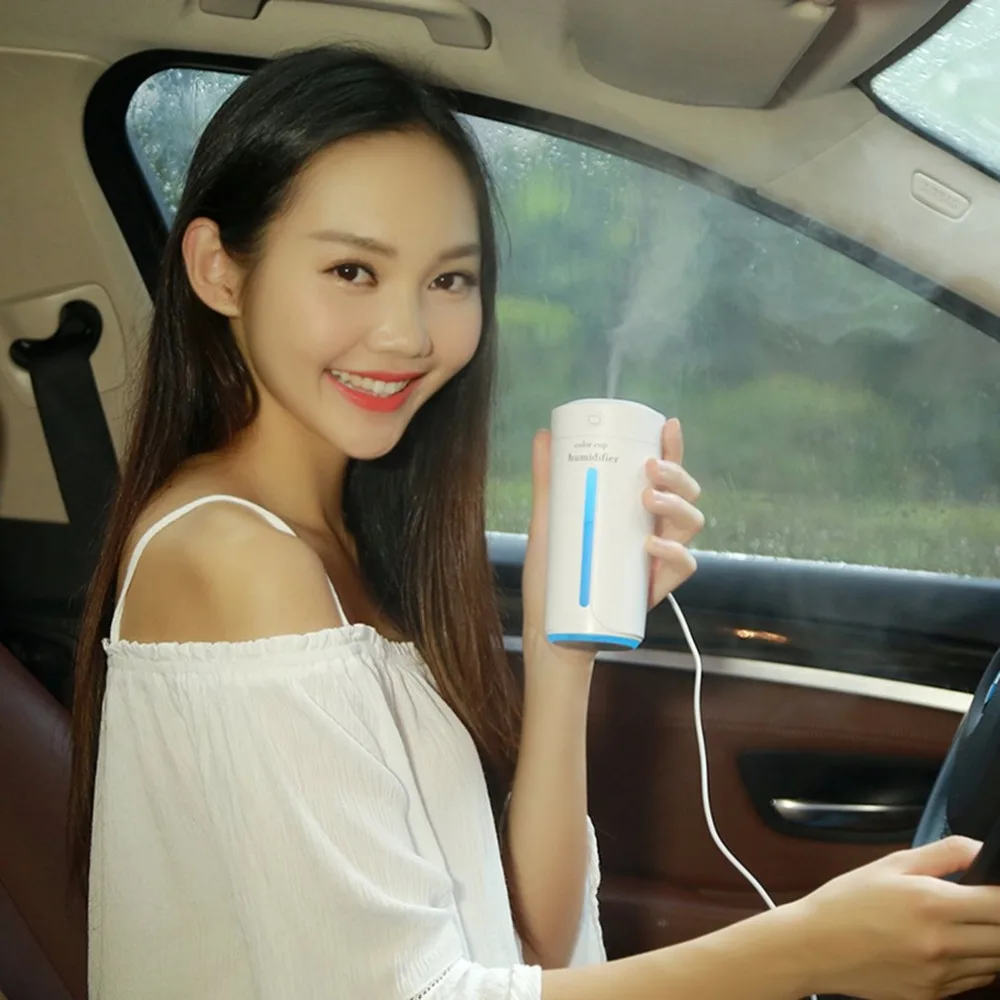 

Hot Ultrasonic Humidifier Car Air Purifier Aromatherapy Diffuser Mist Maker Spray with Colorful LED Light Home Use Air Cleaner