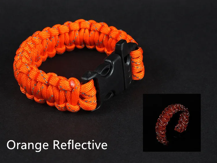 Focus On Safetyreflective Paracord Survival Bracelet With Whistle