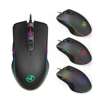 

Professional Wired Gaming Mouse for A869 HXSJ wired mouse dpi four files adjustable up to 3200dp for PC