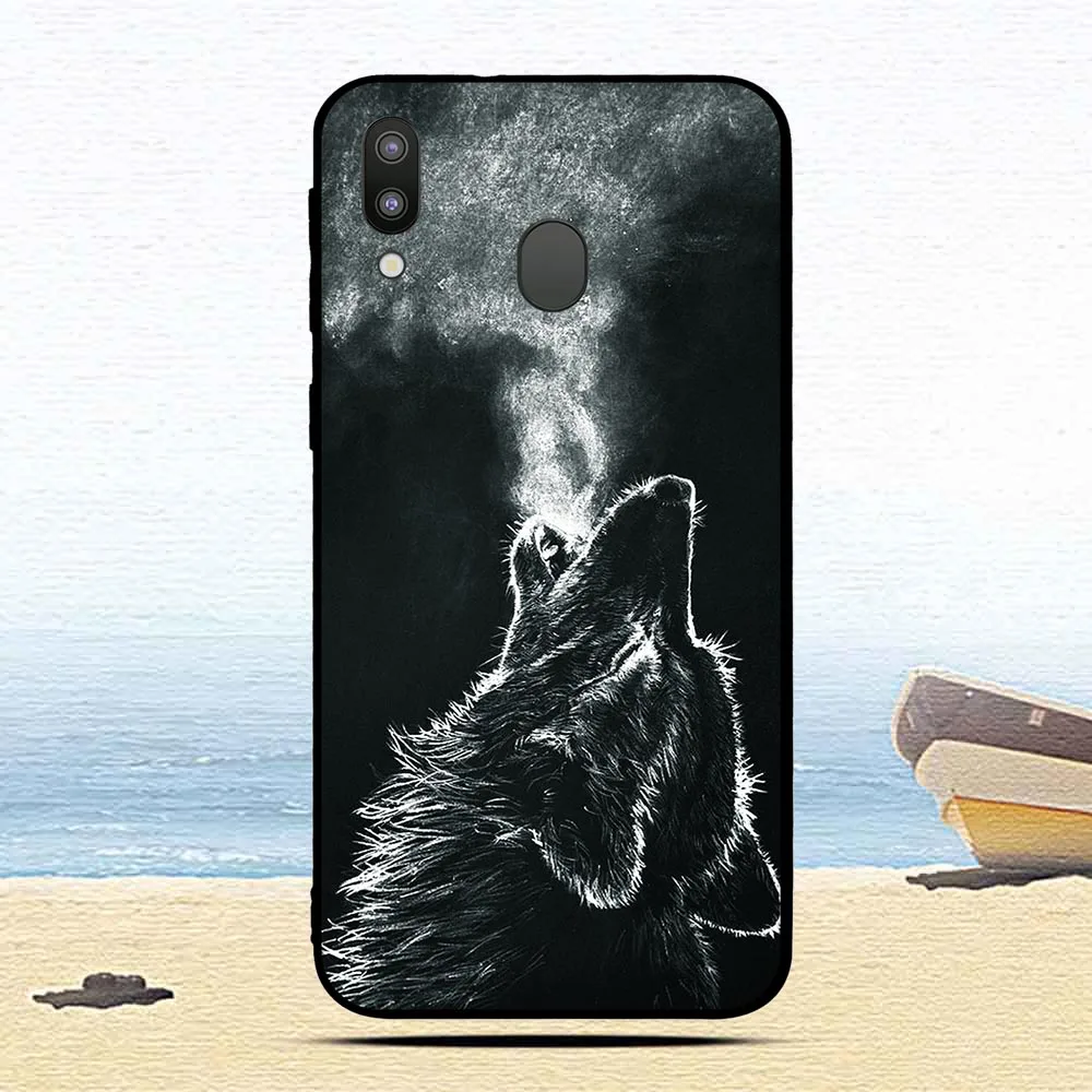 حقيبة لهاتف سامسونج غالاكسي M20 القط الكرتون لطيف قذائف الهاتف المحمول الغطاء الواقي لسامسونج M 20 واقية الحالات Fundas