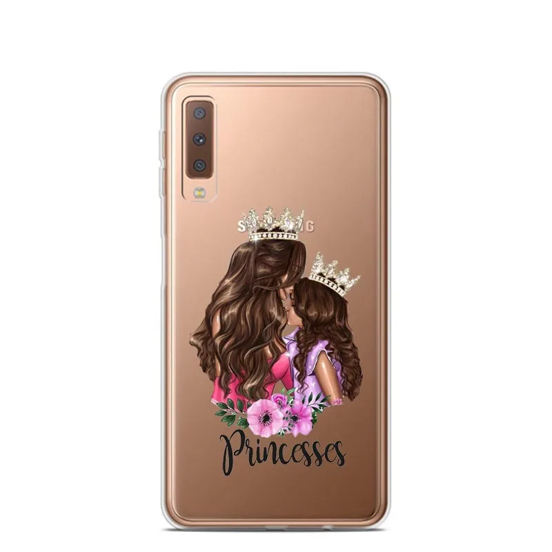 Модный силиконовый чехол для Samsung Galaxy A51 A71 A7 2018 A6 A8 Plus A9 A70 A80 2019 с черными и