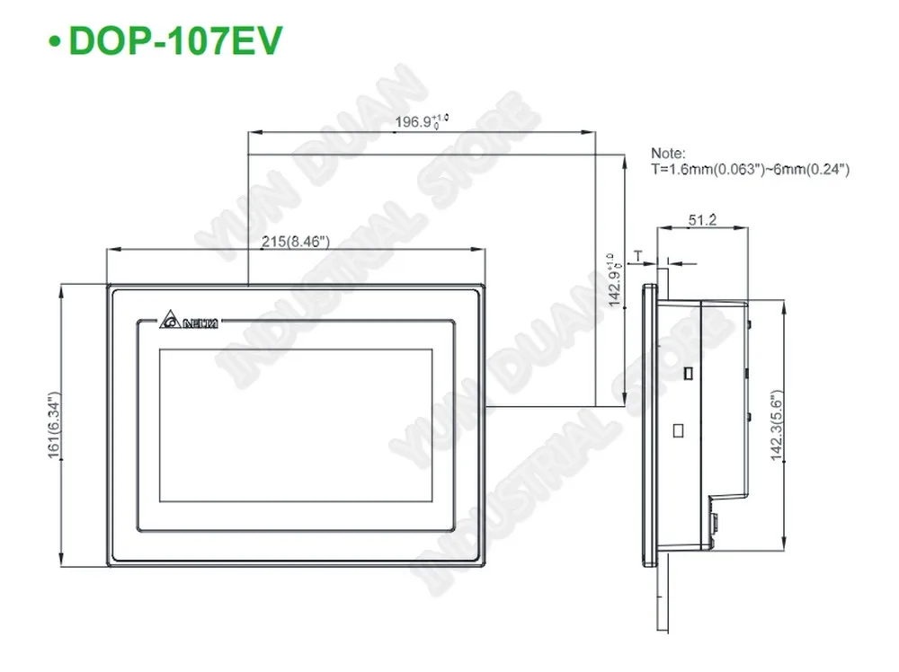 " HMI Delta DOP-107EV Ethernet 256MB ram 800X480 7 дюймов TFT lcd 800MHz MCU сенсорный экран RS232 RS422 RS485 USB хост-клиент