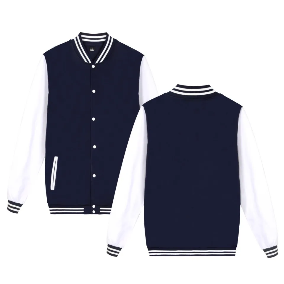 Chaqueta de béisbol azul marino negro gris rosado blanco 4xl diy|jacket  navy|baseball jacketblue jacket navy - AliExpress