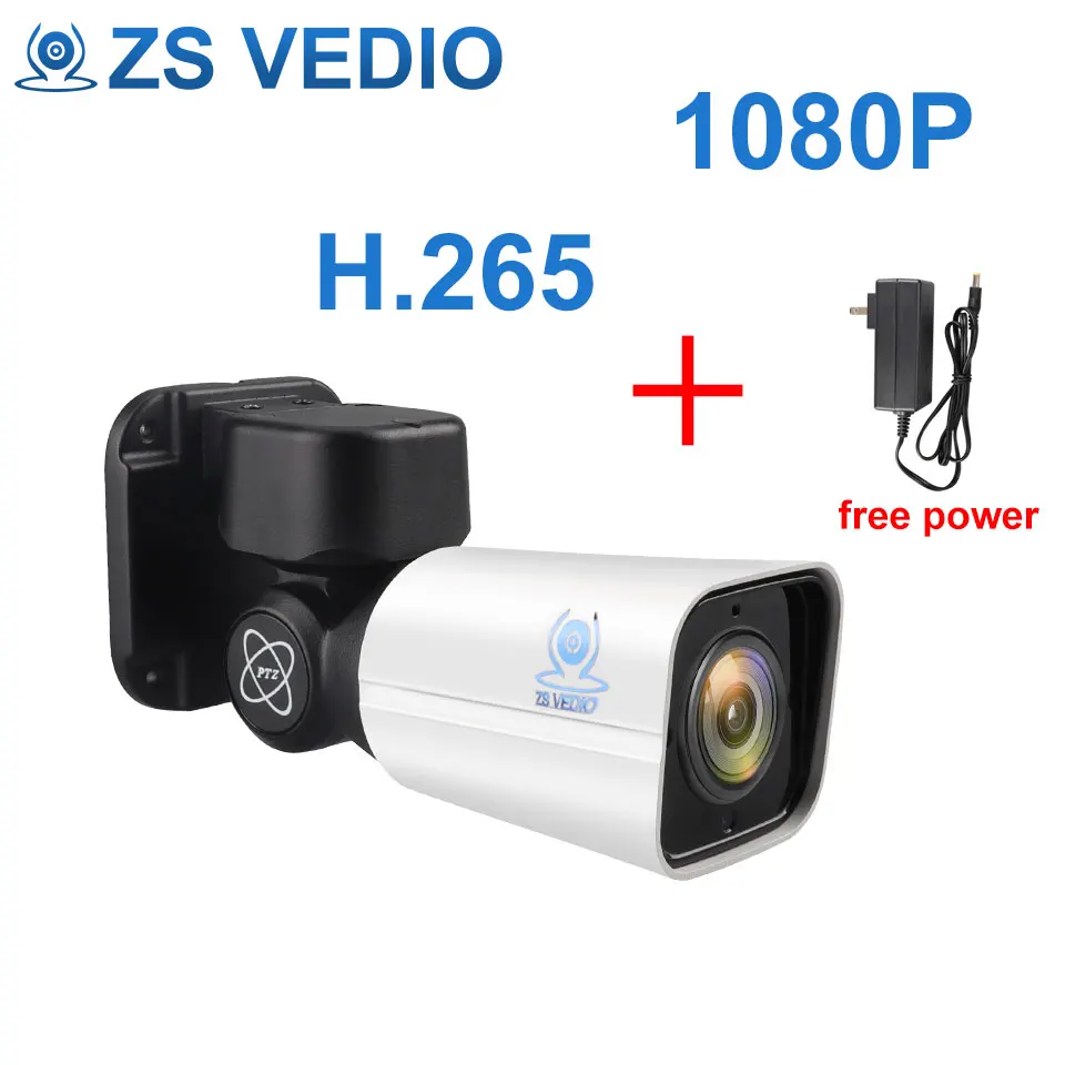 ZSVEDIO камеры наблюдения IP камера 1080P SONY Мини PTZ H.265 Облачное хранилище 4X оптический