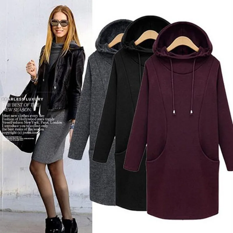 US $23.95 |2020 thickening Winter Hooded Sweatshirt Dress Women Long Sleeve Pocket Casual Shift plus size XS 5XL 6XL Hoodies & Sweatshirts|dress women US $23.95 |2020 thickening Winter Hooded Sweatshirt Dress Women Long Sleeve Pocket Casual Shift plus size XS 5XL 6XL Hoodies & Sweatshirts|dress women