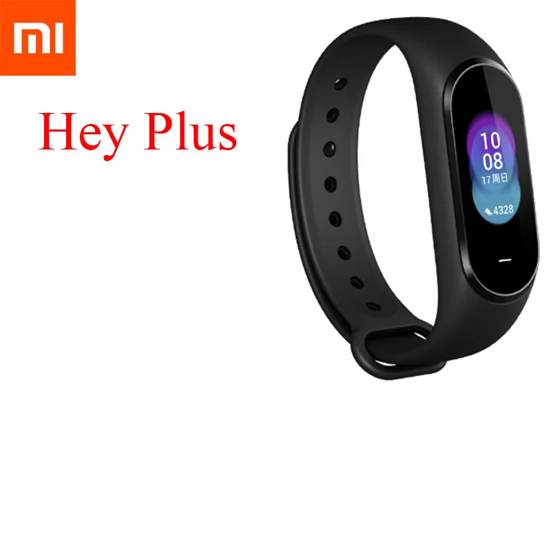 Международный) Xiaomi Hey Plus Smartband 0,95 дюймов AMOLED цветной экран встроенный многофункциональный NFC монитор сердечного ритма Hey+ Band - Цвет: Band only