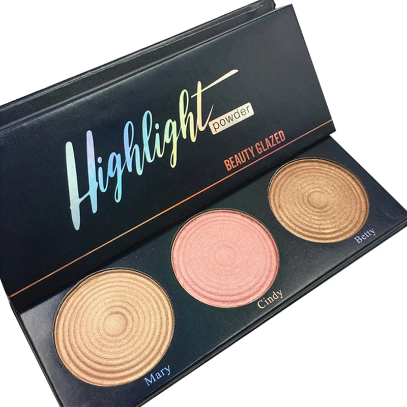 

2019Newest 3Colors Highlight Glow kit Bahama Iluminador Contour Highlighter Palette Mama Shimmer Bronzer Balm Highlighter Makeup