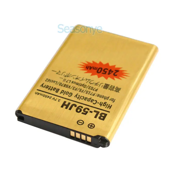 Seasonye 2450mAh BL 59JH Gold запасной аккумулятор + зарядное устройство для LG Optimus L7 II Dual P715 F5 F3