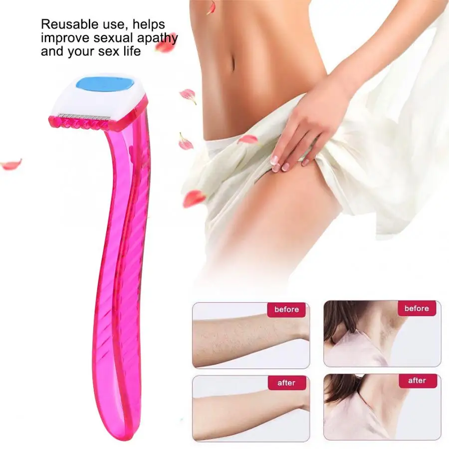 Bikini Privates Shaving Stencil Intimate Hair Removal Template With Hair Razor Female Pubic Hair Razor Shaping Tool for Women