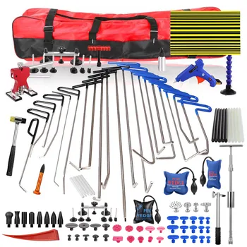 

PDR tools Paintless Dent Repair Kits Hail Ding Removal Wedge Hook Dent Hammer Gule Gun Line Board Puller Tabs tools