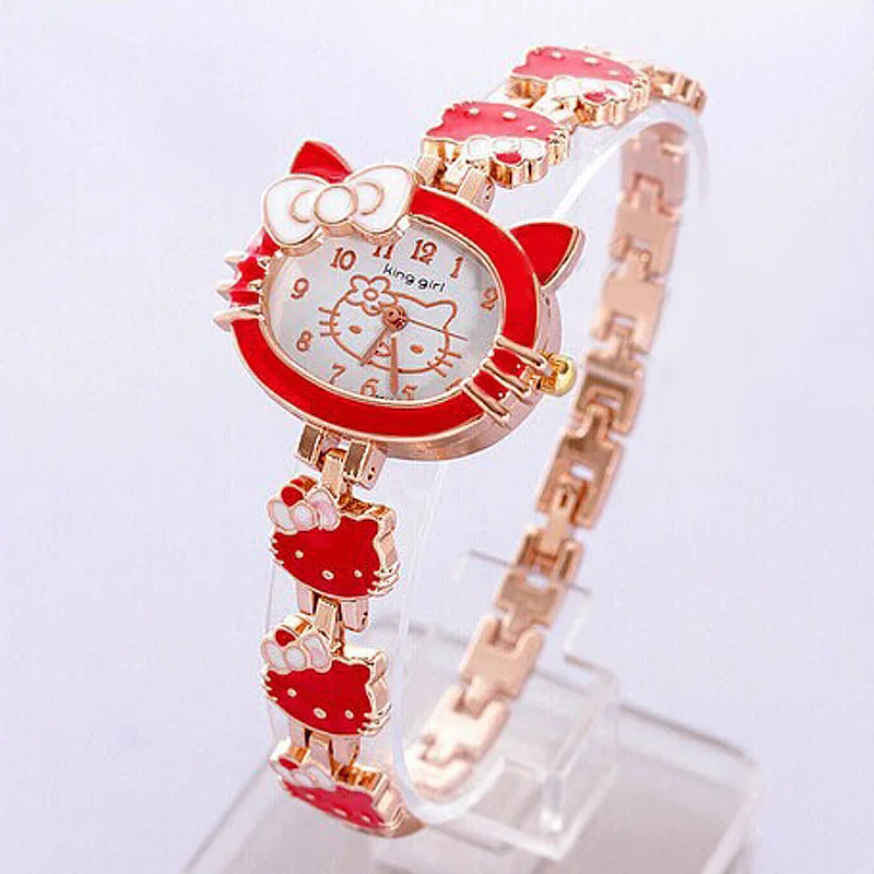 

Fashion Cartoon Hello Kitty Watch Cat Watches Women Ladies Watches Fashion Quartz Wristwatch Relogio Feminino Montre Enfant