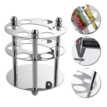 

New Stainless Steel Bathroom Toothbrush Toothpaste Holder Razor Organizer Oval Toothbrush Toothpaste Storage Rack High Quality