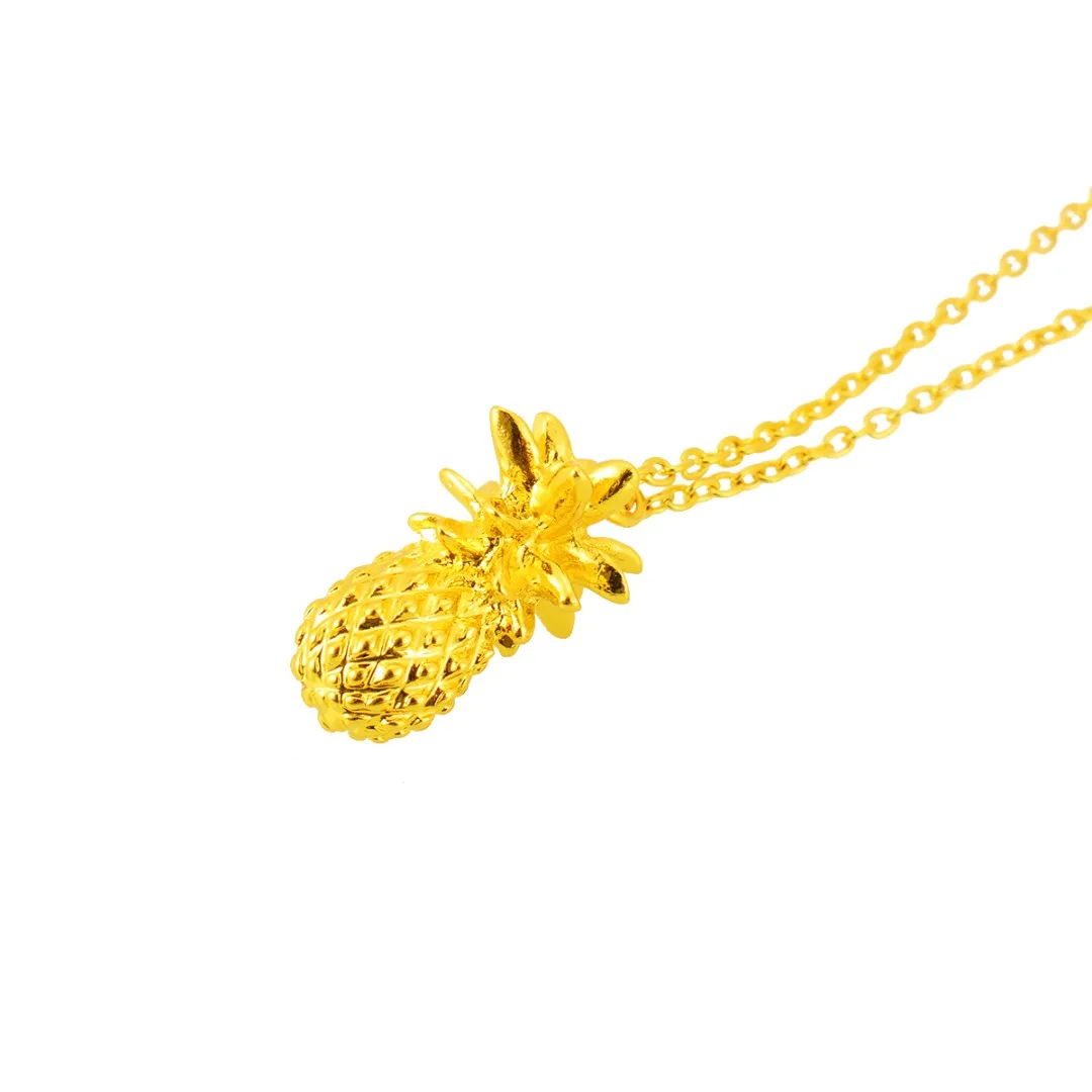 Shellhard Charms Choker Necklace Fashion Link Chain Pineapple Necklaces & Pendants For Women Party Jewelry Erkek kolye