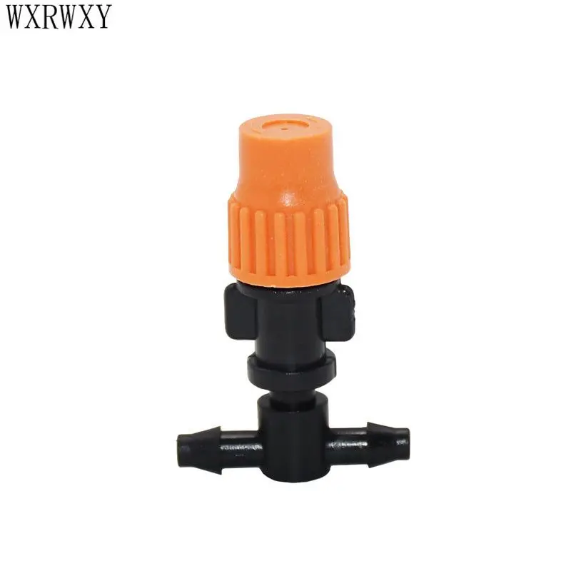 Fog Nozzle Tee Watering Adjustable Atomizing Nozzle Orange Irrigation