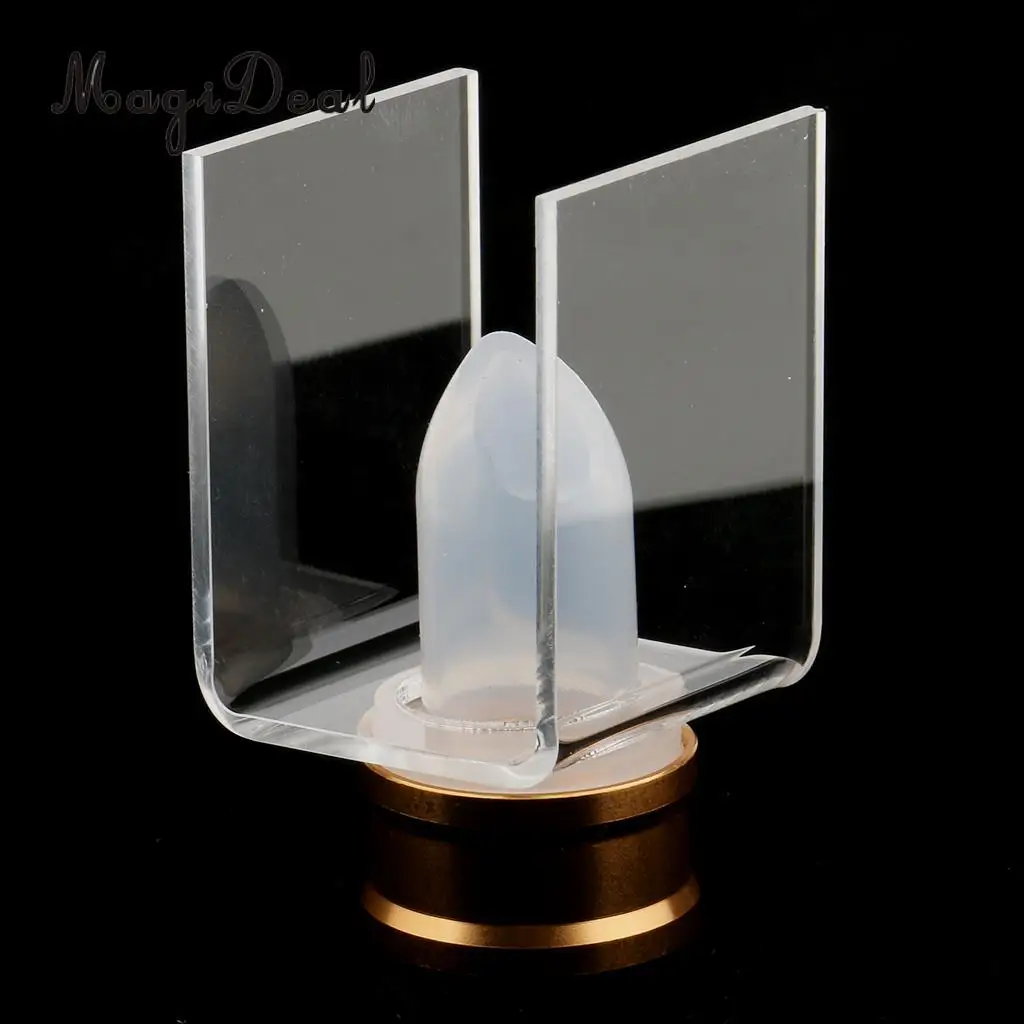 MagiDeal MagiDeal 4 Holes Acrylic DIY Lipstick Mould Holder Lip Blam Mold Stand High quanlity Transparent Lipstick Balm Tools