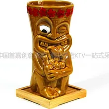 Горячая Керамические ремесла Кружка Тики Искусство и ремесла популярные продукты сидя человек чашки