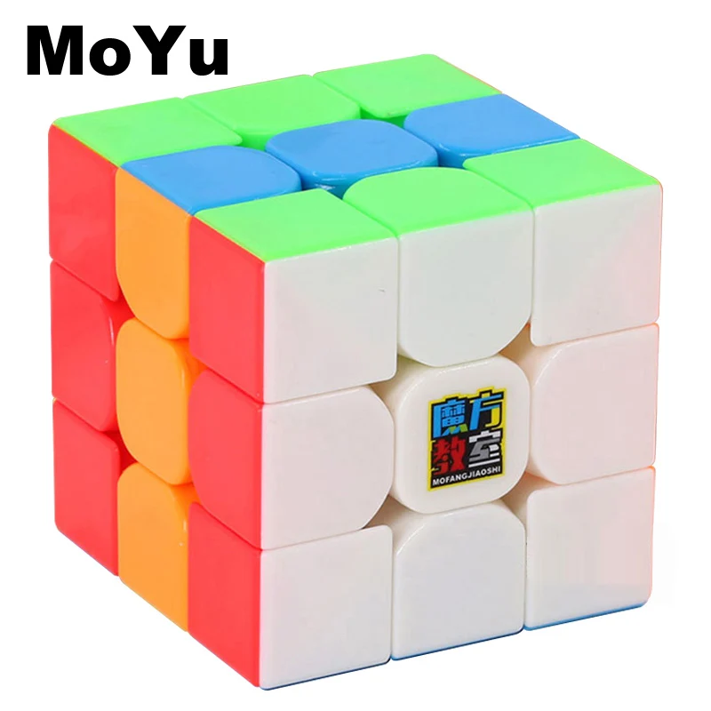 MOYU Yuhu Классические игрушки куб 3x3x3 сплошных Цвет головоломка Скорость волшебный куб, обучающие и образовательная головоломка, Cubo Magico, обучающие игрушки для детей MF3SET