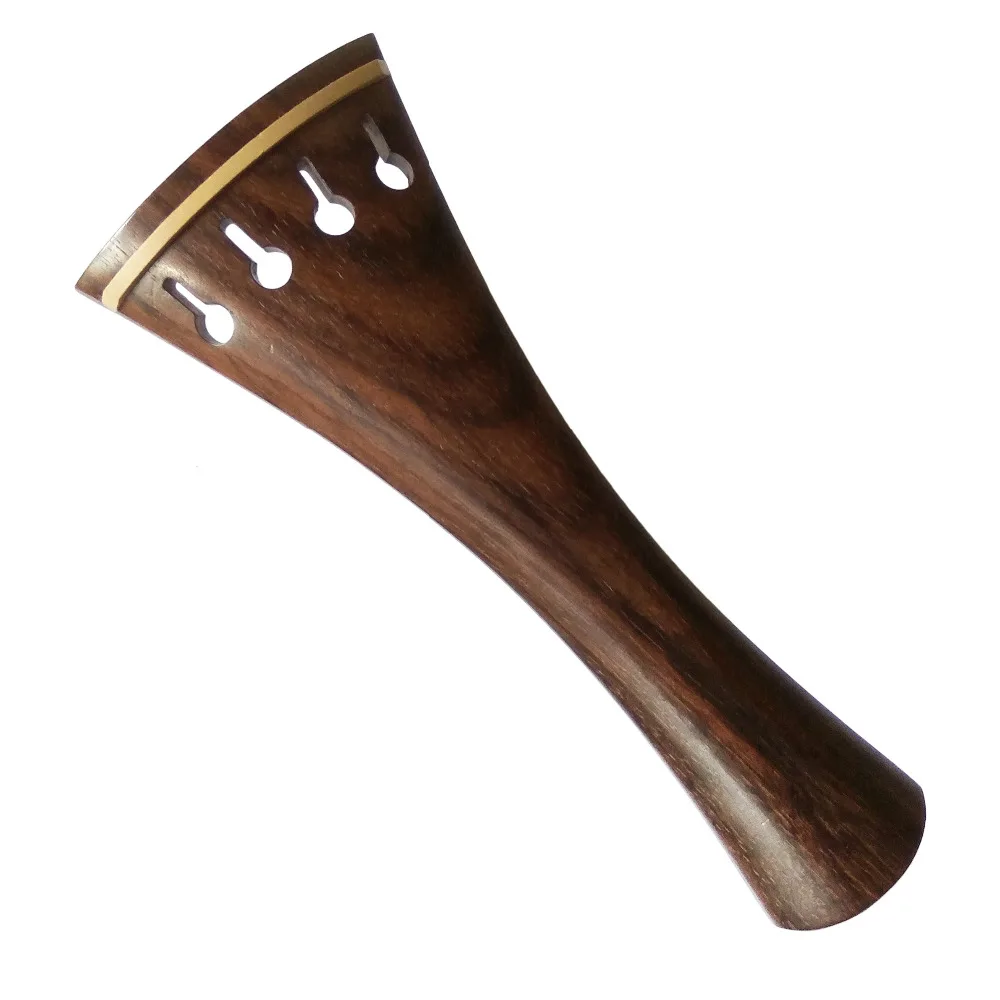 

4/4 Violin Tailpiece Rose Wood Round Style All New with Boxwood Insert