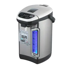 Электрический чайник Бутылка горячей воды изолированный 5L двухслойный бойлер 304 нержавеющая сталь Электрический