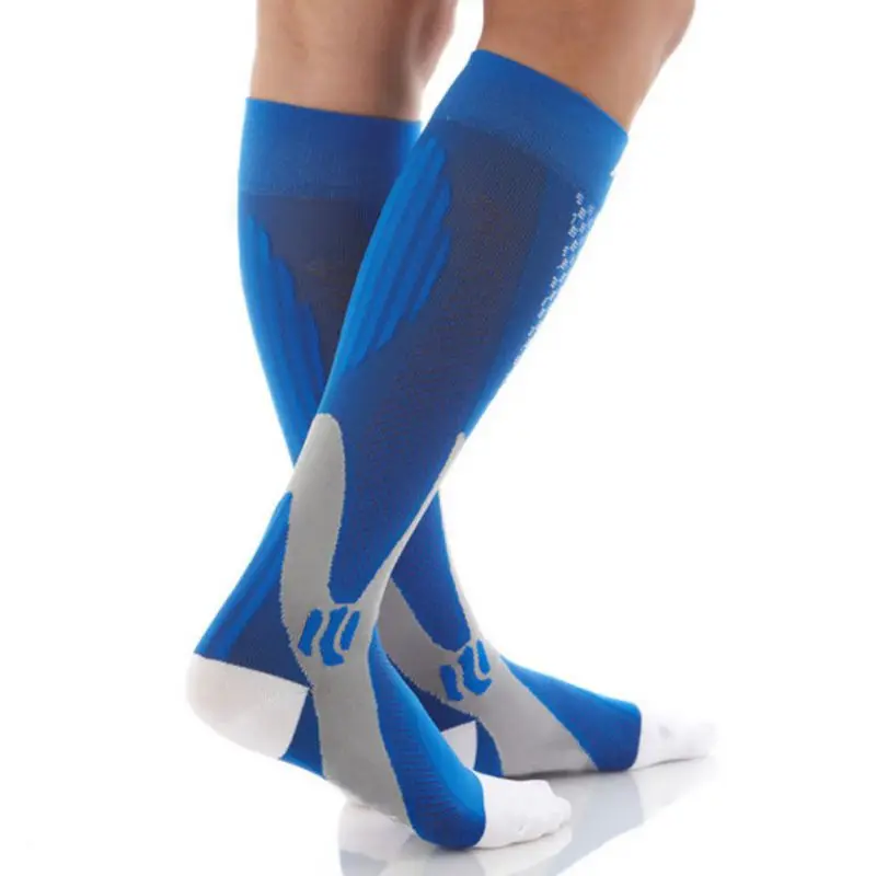 Balight Men Women Leg Support Stretch Compression Socks Below Knee Quick Dry Sports Football Training Leg Support Socks