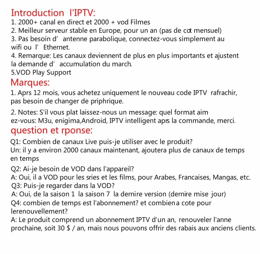 Franch ip tv Арабский испанский Великобритания взрослый Европа код IPTV 4000+ каналы для Android USB Wifi tv Box Франция пакет