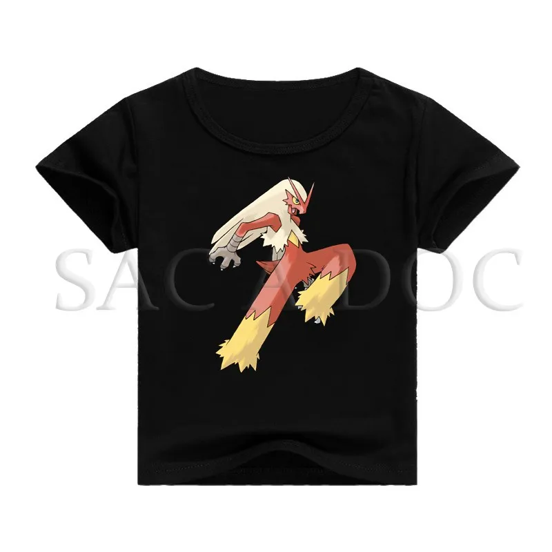 

Pokemon Blaziken 3D Print Kids T Shirt Baby Boys Girls Cartoon T-shirt Hip Hop Short Sleeve Tee Shirts Children Clothes