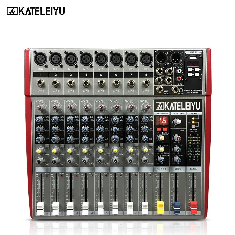 DJ микшер W6000T8 профессиональный усилитель звуковой частоты для микшера процессор