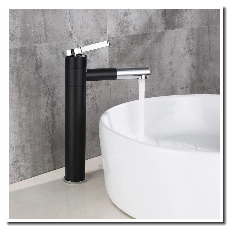Смеситель для горячей и холодной воды, вращающийся на 360 градусов кран для ванной, высокий кран для раковины, вытяжной кран ELF11077