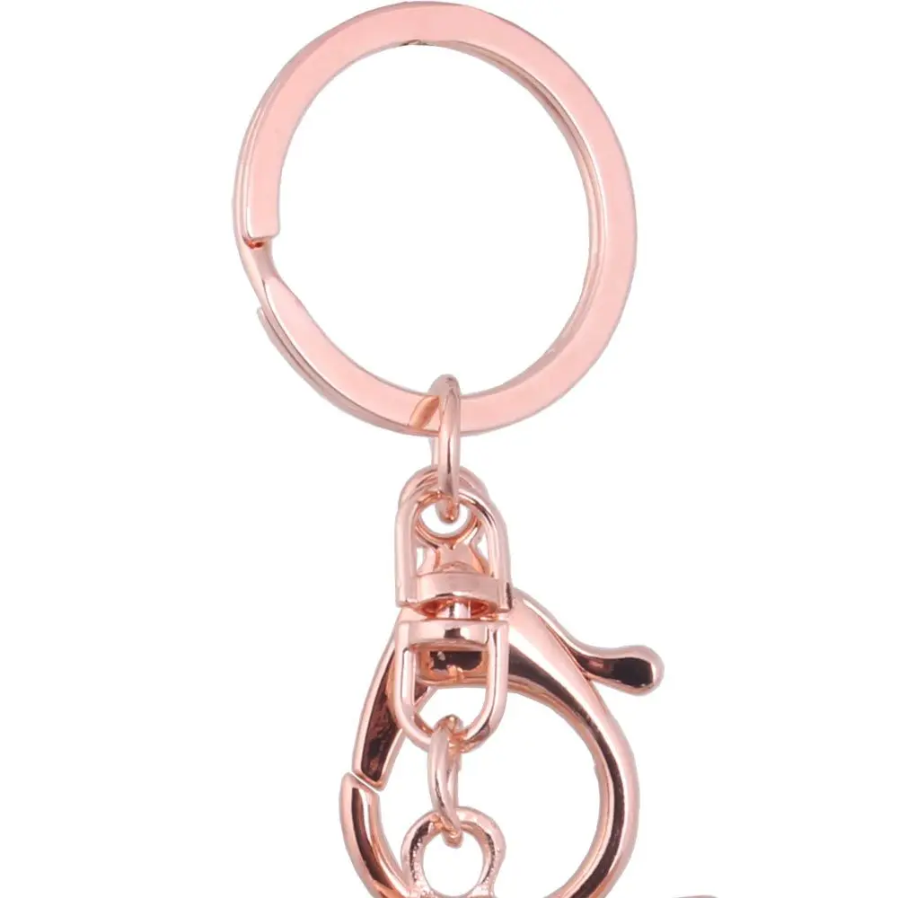 Sitaicery Unique Guitar Crystal Rhinestone Keychains Purse Bag Buckle HandBag Pendant Car Keyrings Glitter Keychains For Ladies