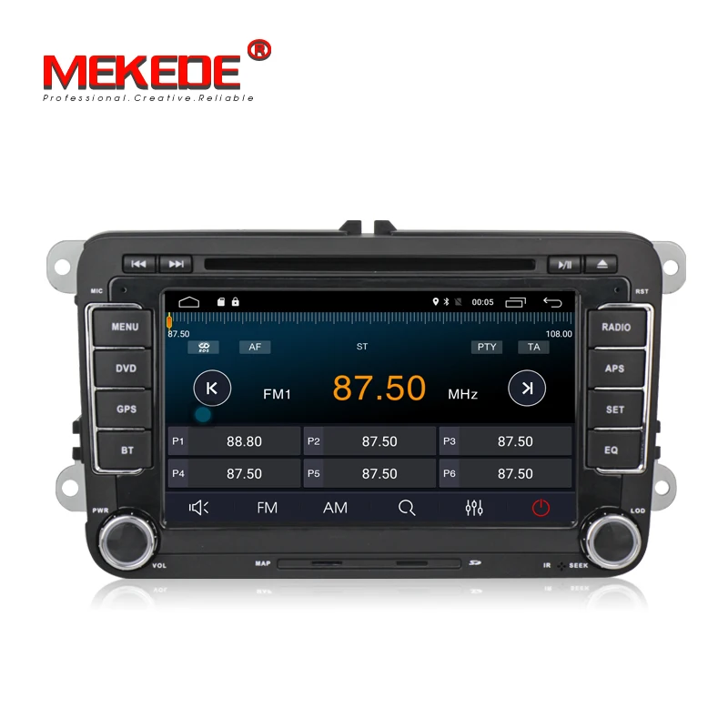 Discount 2G RAM Android 7.1.1 7 Inch Car DVD Player For VW/Golf/Tiguan/Skoda/Fabia/Rapid/Seat/Leon/Skoda CANBUS Wifi GPS Radio+MAP 3