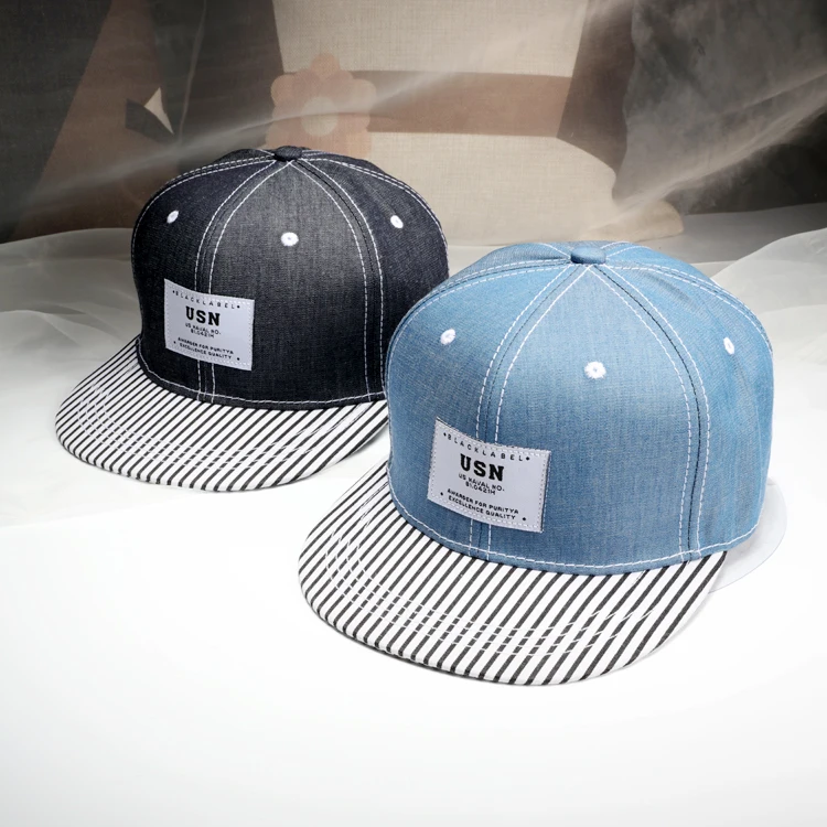 Prix pour La Nouvelle Rue Rétro Rayures Cowboy Cap Gardiste Lisse Bord Casquette de baseball Patch Hip-Hop Casquette De baseball de Mode Prix pour La Nouvelle Rue Rétro Rayures Cowboy Cap Gardiste Lisse Bord Casquette de baseball Patch Hip-Hop Casquette De baseball de Mode