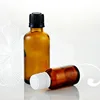 Bouteille d'huile essentielle en verre, couvercle Anti-vol, noir/blanc, bouchon, 5ml/10ml/15ml/20ml/30ml/50ml/100ml, 10 pièces/lot ► Photo 2/4