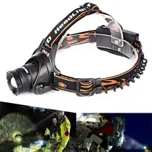 Телескопический зум T6 светодиодный фары фара Карманный Электрический фонарик, светодиодный фонарик Велоспорт рыбная ловля факел для аккумуляторов 18650