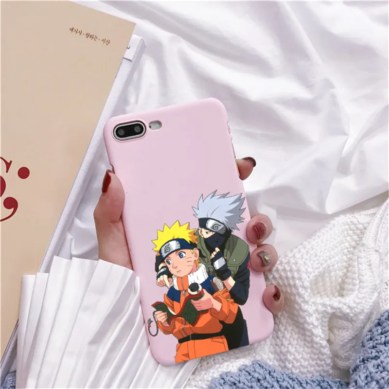 Moda alvio Caso Аниме Наруто для iPhone 7 8 X XR Plus 6 6 s Plus Capa TPU Macio Dos Desenhos Animados Caso de Telefone Coque