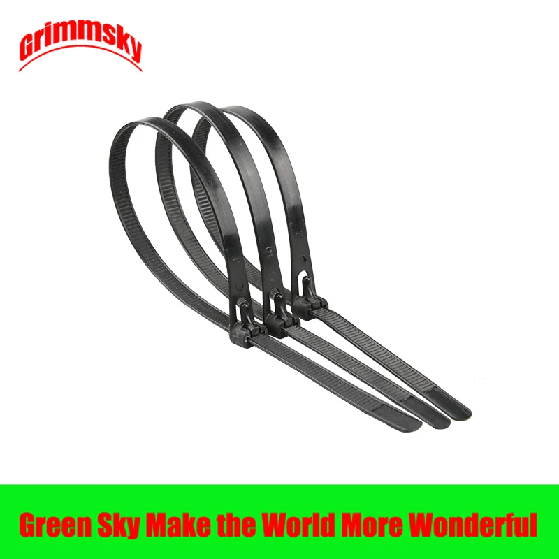 

20pcs/lot black color 5*200/8*150/8*200/8*250/8*300/8*400/8*450mm 8/6/8/10/12/16/18inch nylon cable ties reusable