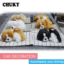 CHUKY Автомобиль Стайлинг плюшевые моделирование Спящая собака автомобиль украшения для Ford Focus 2 3 Fiesta Mondeo Kuga Kia Rio Ceed Sportage