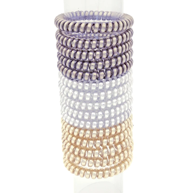 

Lots 100Pcs Size 4.5CM Telephone Wire Line Rope Elastic Hair Bands Ponytail Holder Hair Jewelry Hair Scrunchy Gum