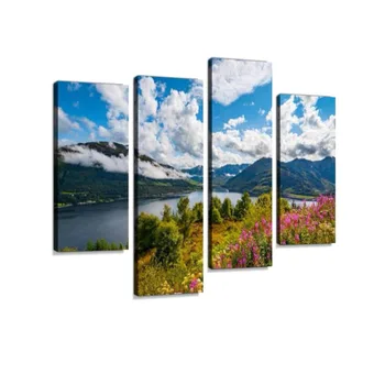 

Canvas Wall Art Hanging Paintings Modern Artwork Abstract Picture Prints Home Decoration Gift Unique Designed Framed 4 Panel