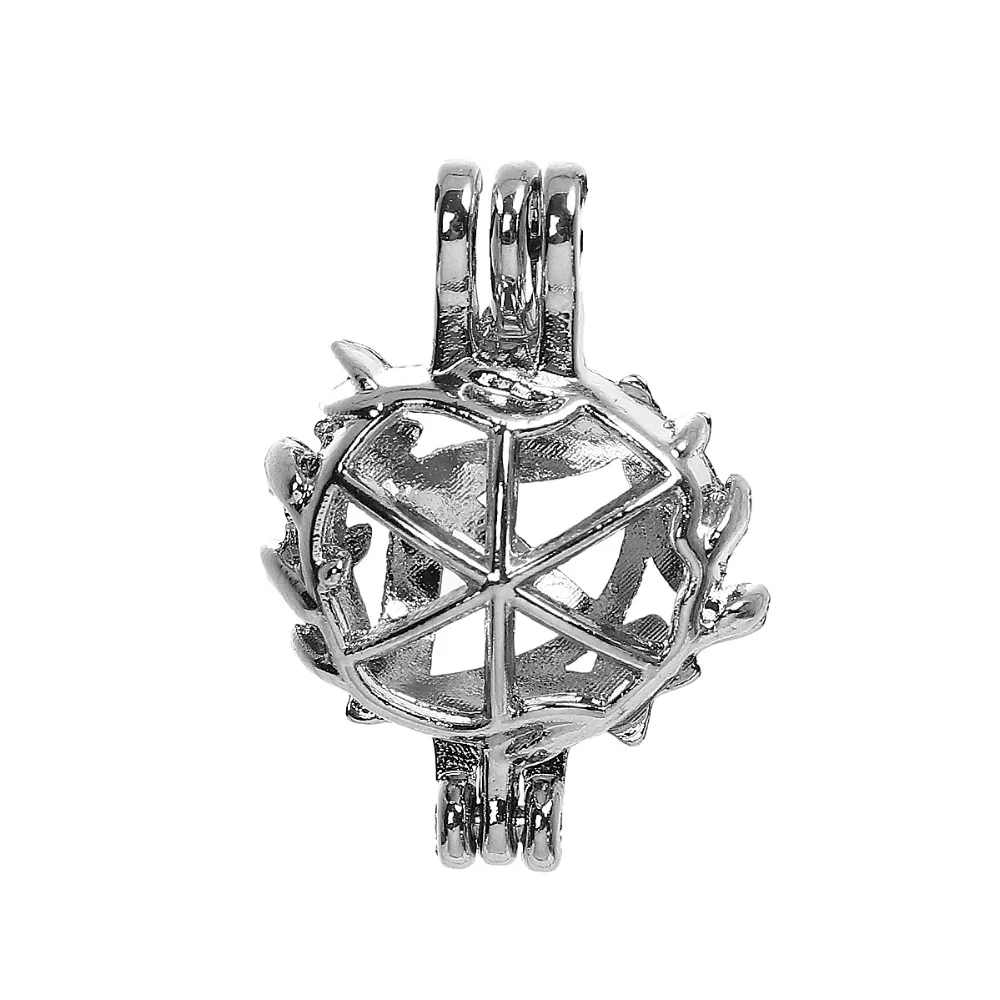 DoreenBeads Медь жемчуг медальон Подвески полые лук и стрелы серебро Цвет может