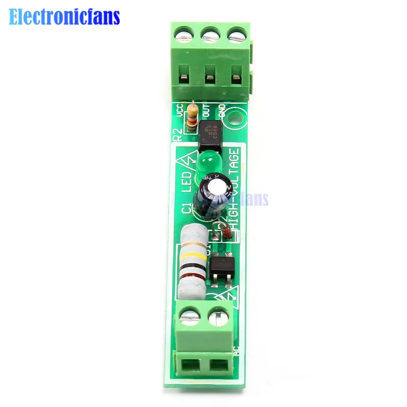 1 Bit AC 220V Optocoupler изоляционный модуль обнаружения напряжения Адаптивная плата 3 5V