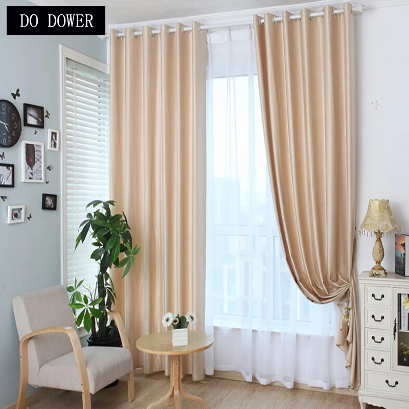 Full Blackout curtains for window treatment blinds finished drapes
